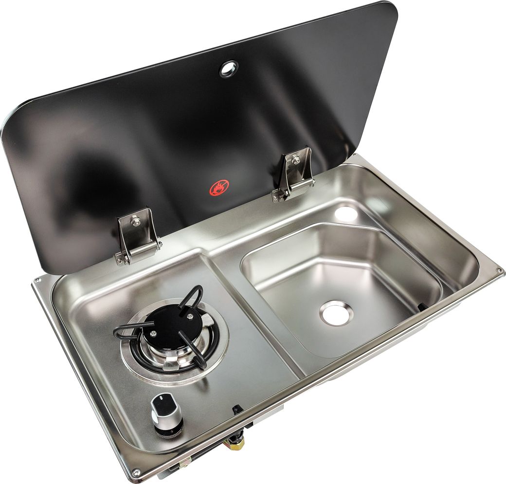 Плита газовая с мойкой, стеклянная крышка, Marine Rocket (упаковка из 2 шт.)