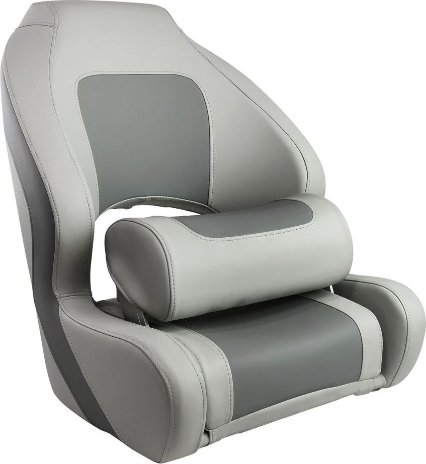 Кресло с болстером Delux Sport Flip Up, обивка винил, цвет угольный/серый