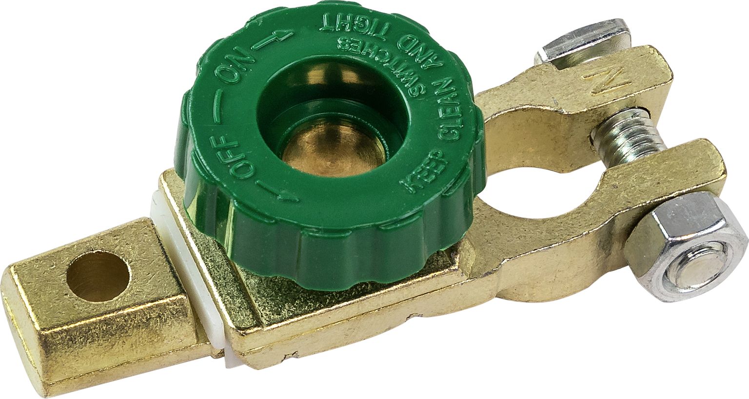 Клемма аккумуляторная с зажимом "-" (с выключателем массы), 17 мм, Marine Rocket