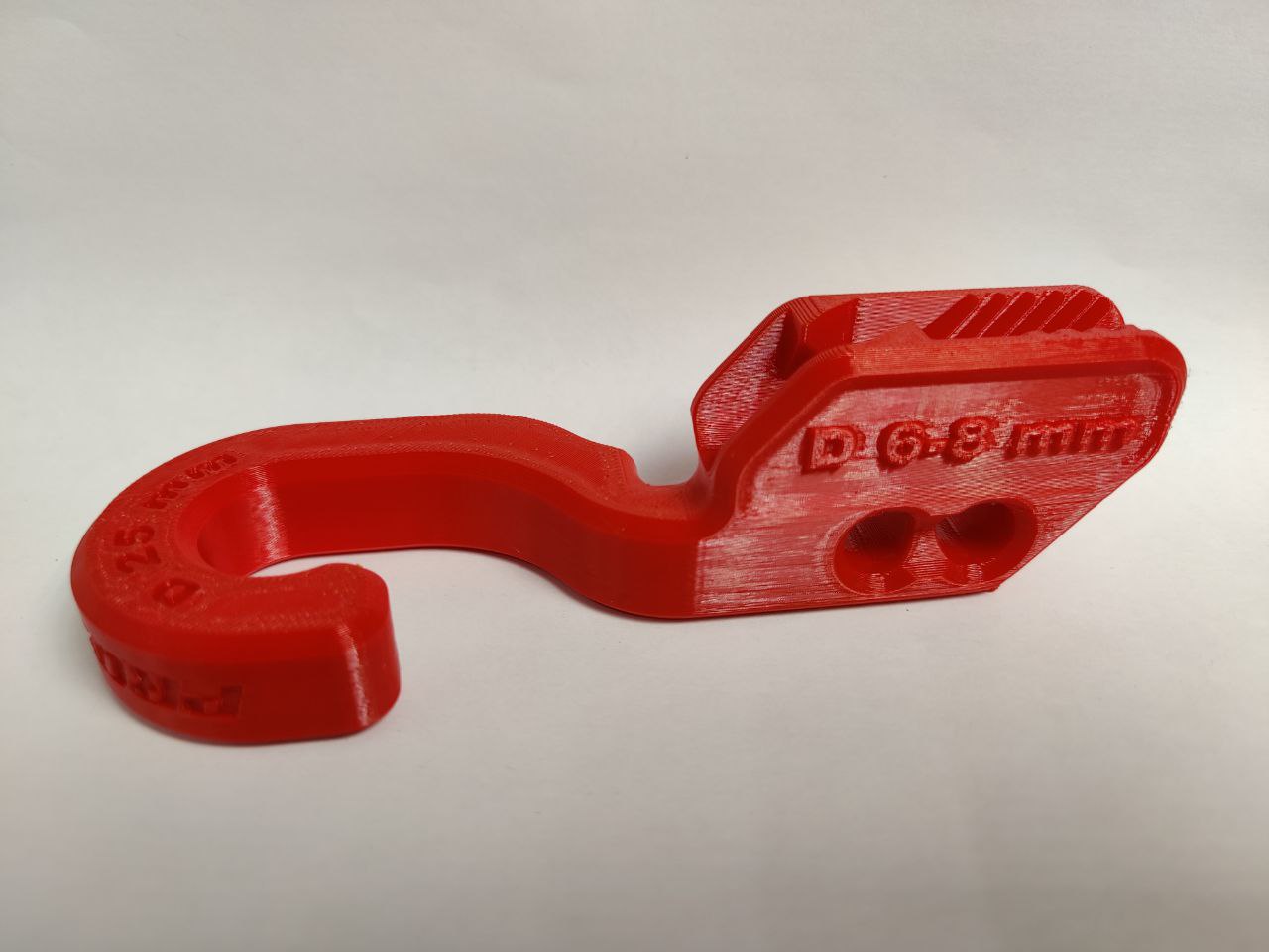 Держатель кранца на трубу 25 мм красный (к-кт 2шт), Прокатись.Ру