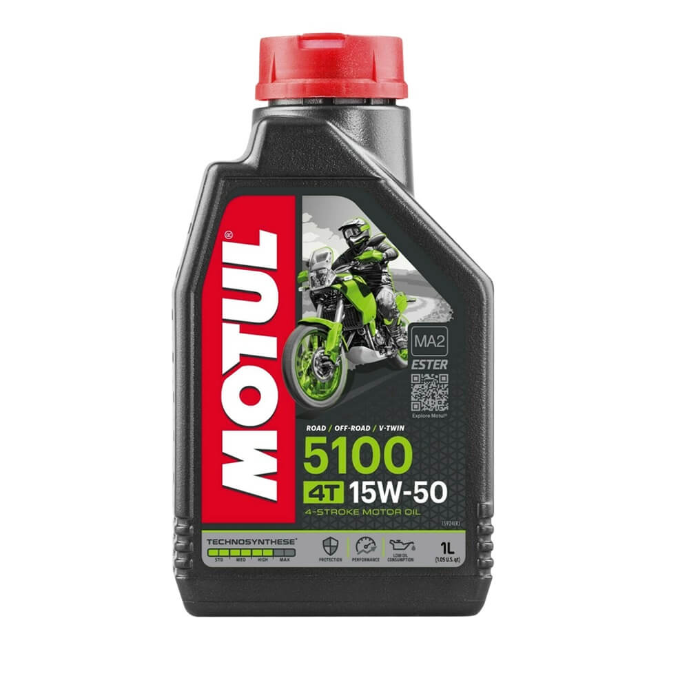 Масло моторное 4-х тактное для мотоциклов Motul 5100 4T SAE 15W50 1л Масло моторное 4-х тактное для мотоциклов Motul 5100 4T SAE 15W50 1л