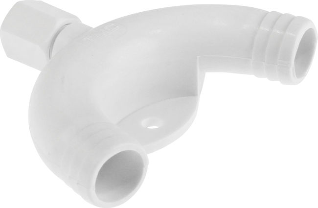 Колено 19 мм пластиковое с вентиляцией Колено 19 мм пластиковое с вентиляцией