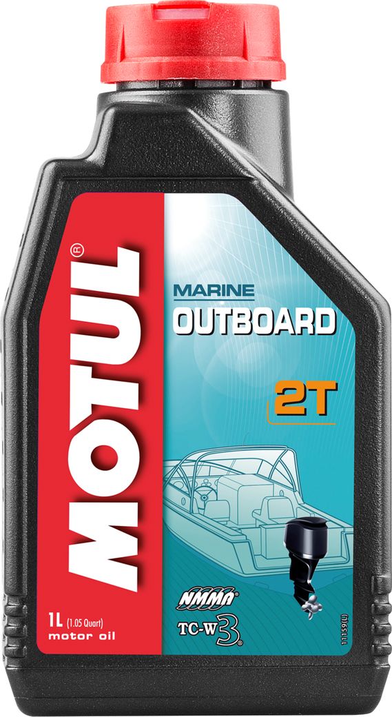 Масло моторное Motul Outboard 2T, минеральное 1 л (упаковка из 12 шт.)