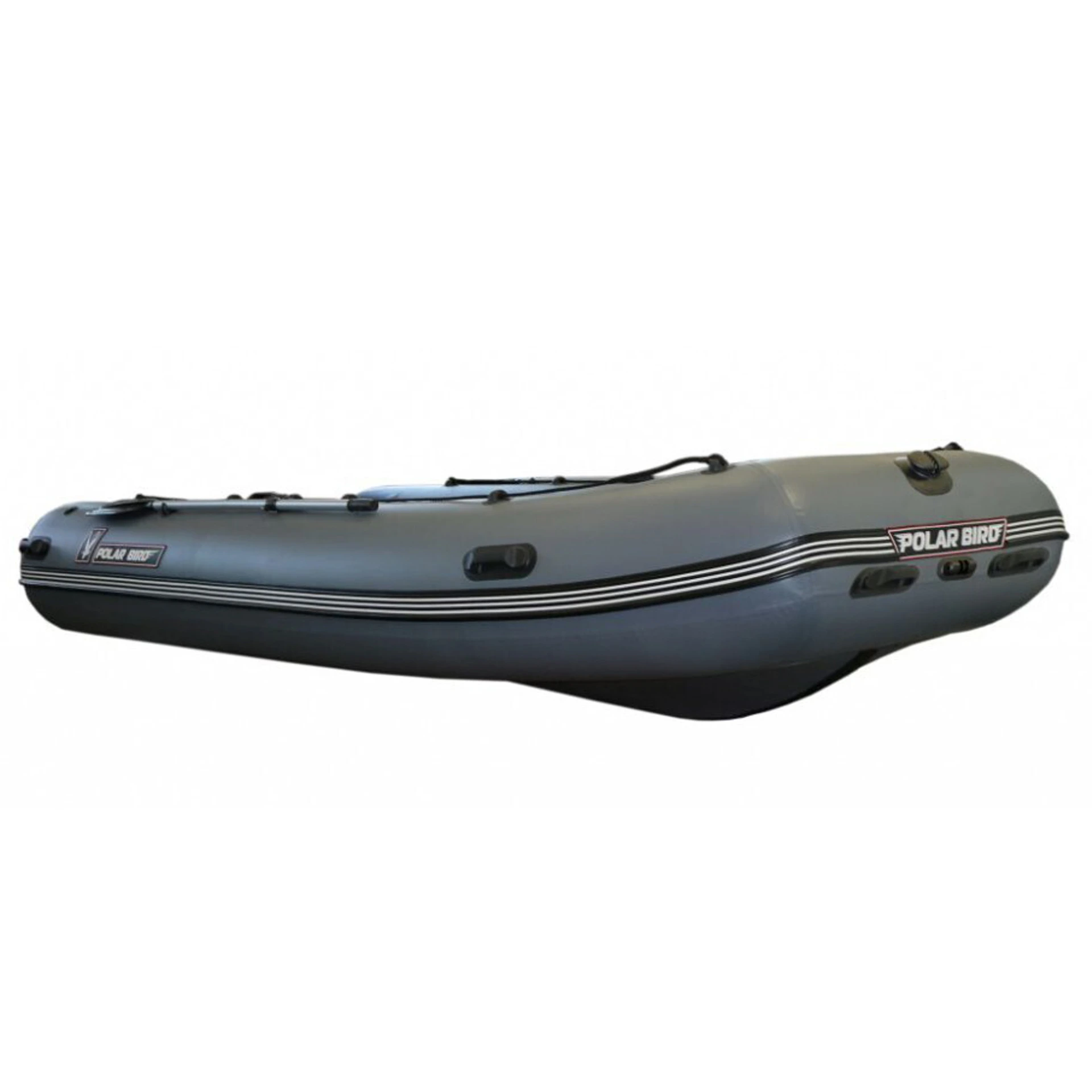 Лодка ПВХ Polar Bird PB-450E Eagle «Орлан» (пайолы и транец из стеклокомпозита) серый