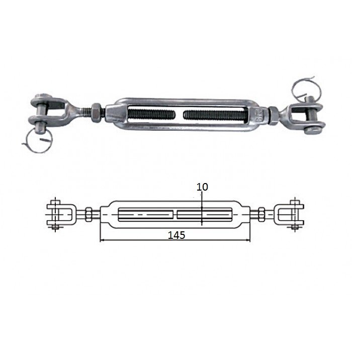 Талреп со стопорным болтом М 6 Талреп со стопорным болтом М 6