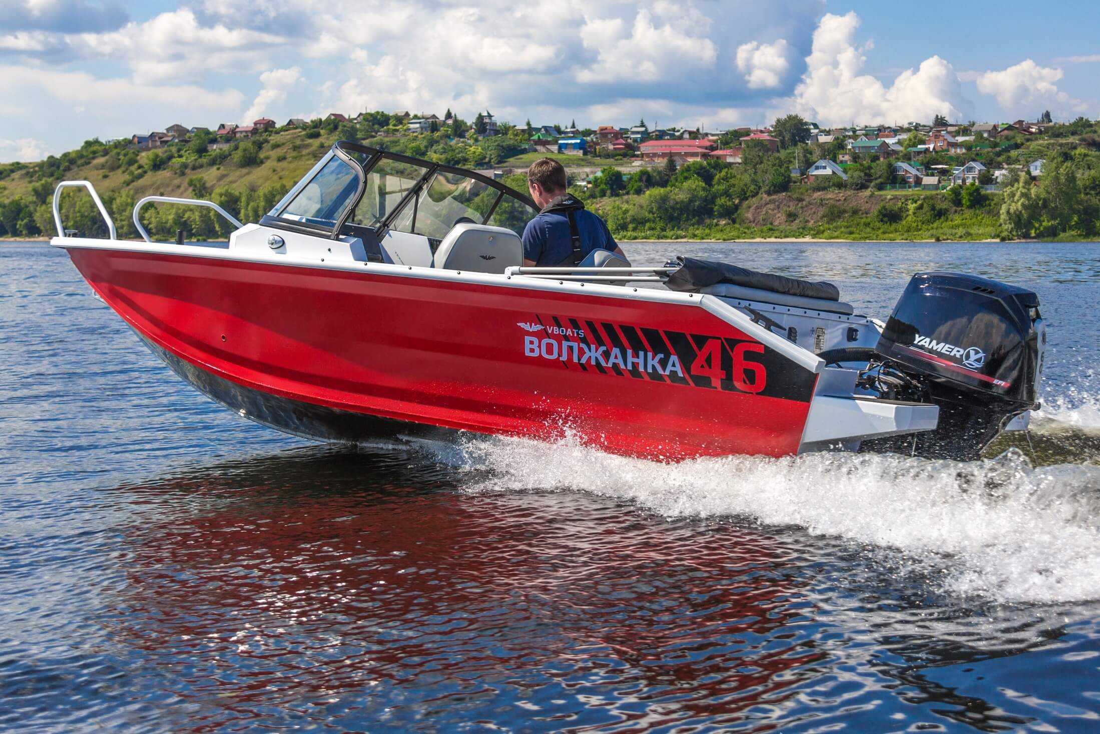 Катер Volzhanka 46 FISH C YAMER EF60 BigThrust (4-х тактный, инжектор)