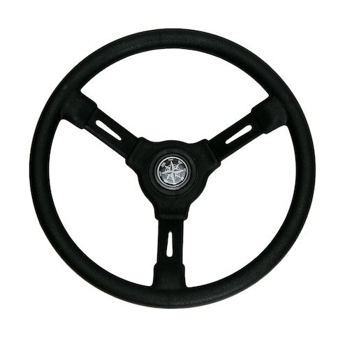 Рулевое колесо RIVIERA черный обод и спицы д. 350 мм