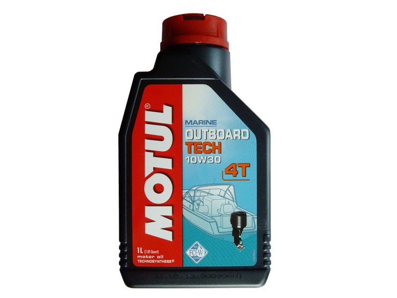 Масло моторное 4-х тактное для лодочных моторов полусинтетическое Motul Outboard TECH 4T 10W30 1л