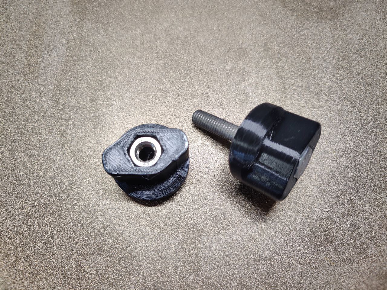 Ручка усиленная (барашек) М8 черный. К-т 2шт, Прокатись.Ру