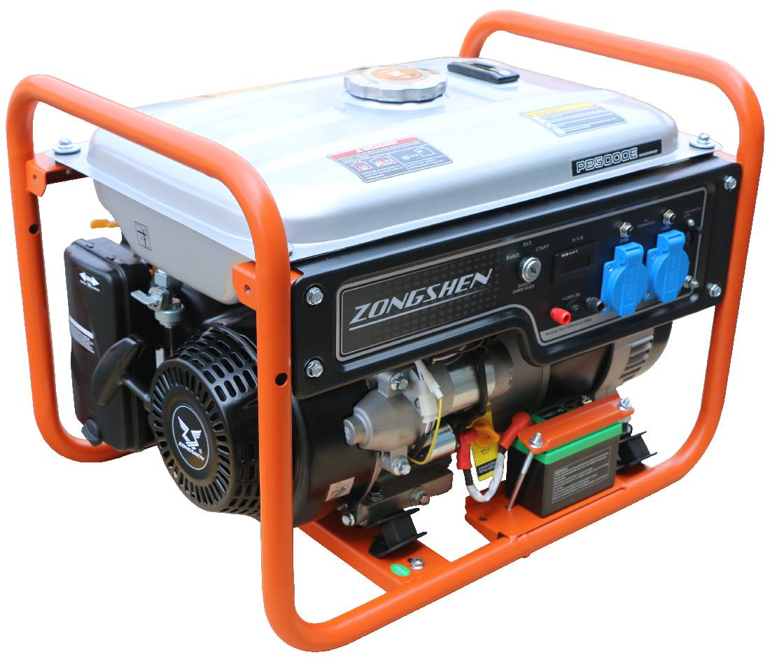 Генератор бензиновый Zongshen PB 5000 E 1T90DF503