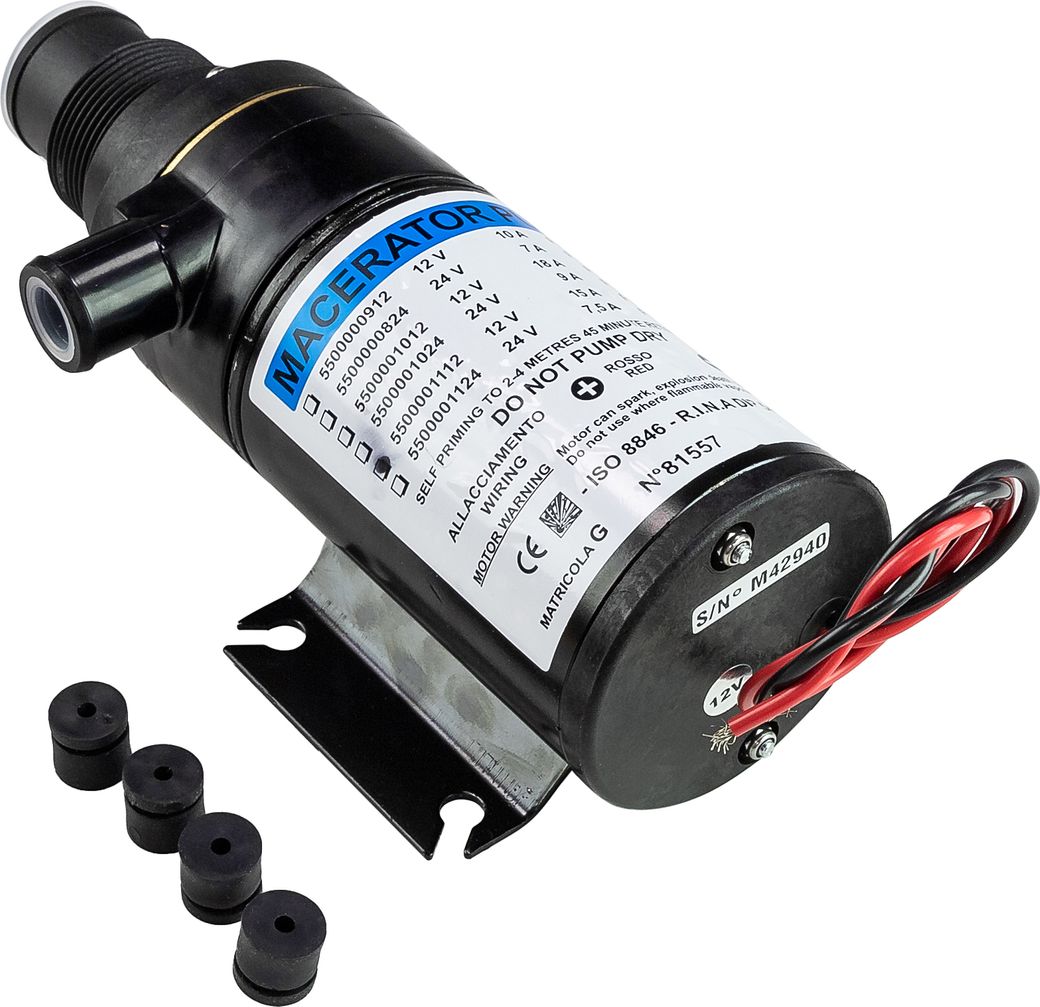 Помпа туалета с мацератором, 12 В, 43 л/мин (упаковка из 4 шт.)