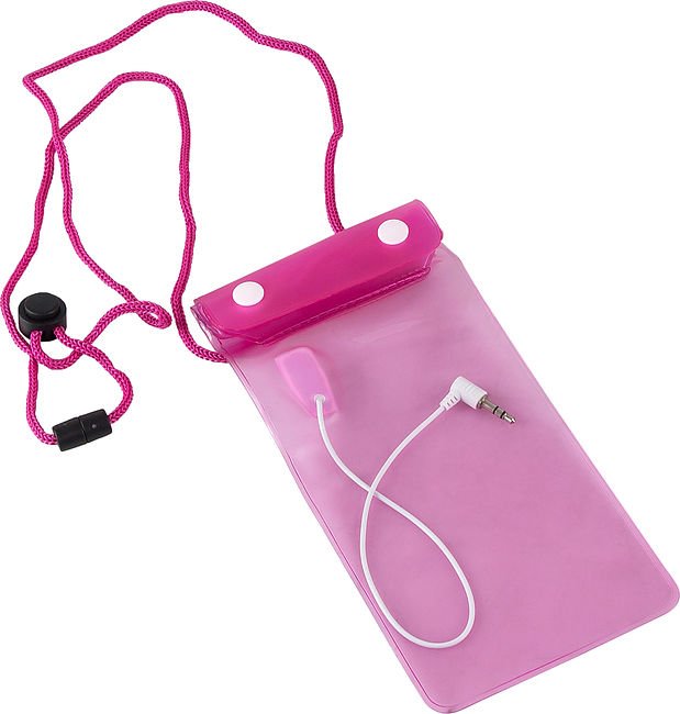 BPWX573pink Чехол водонепроницаемый для смартфонов 100х190мм, розовый, IPX7