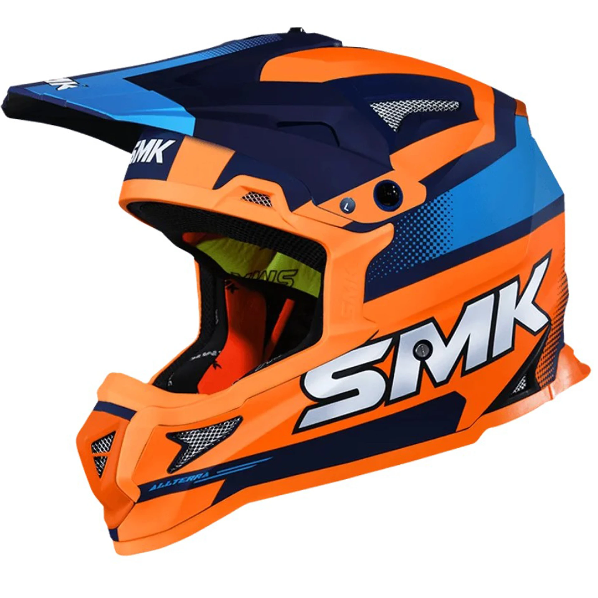Шлем SMK ALLTERRA X-THROTTLE, цвет оранжевый/синий (L)