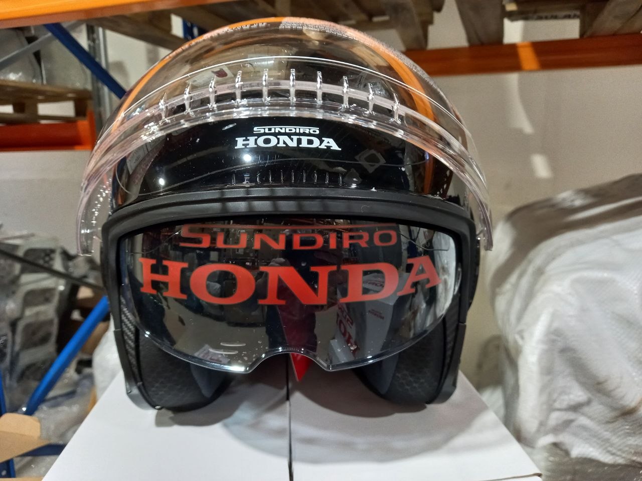 Шлем Honda Sundiro двухцветный, с санвизором, размер L (RR)