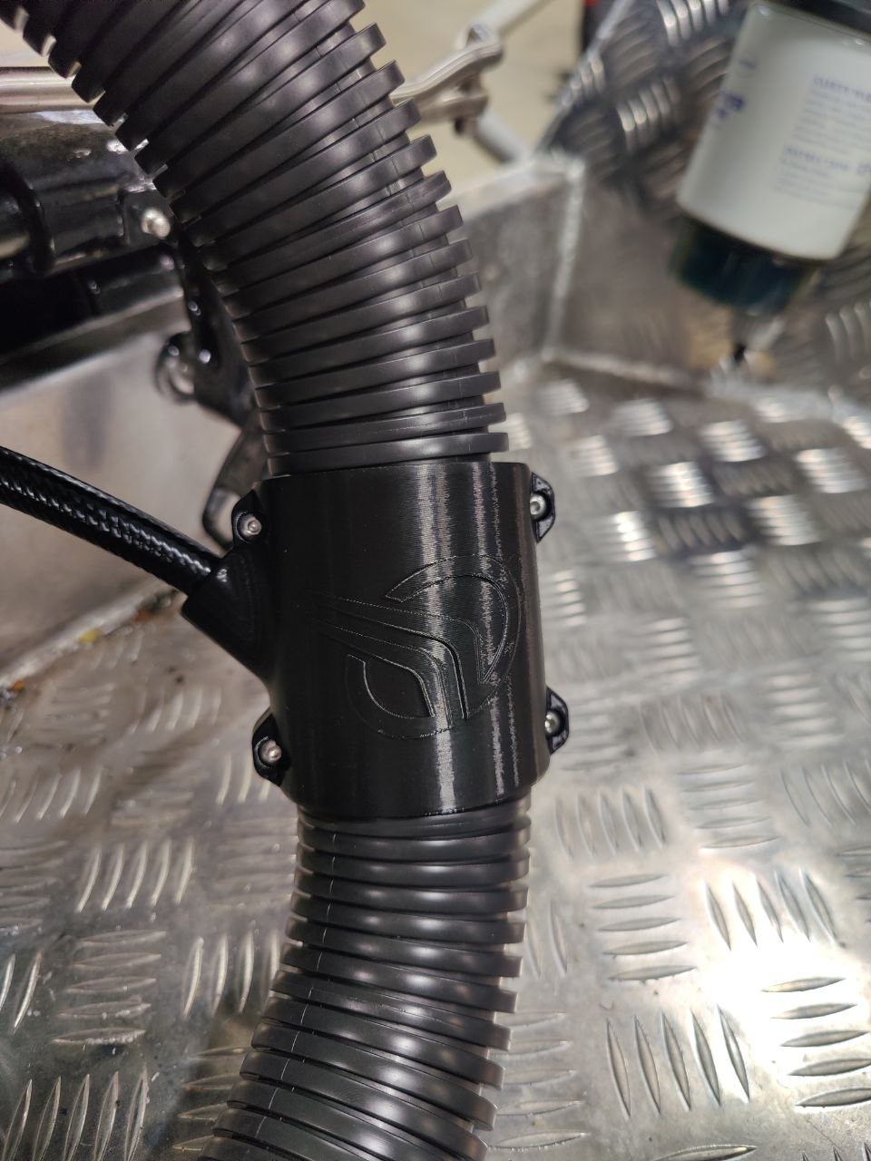 Муфта соединительная для ПРЯМОЙ гофры с отводом 45 град, Прокатись.ру