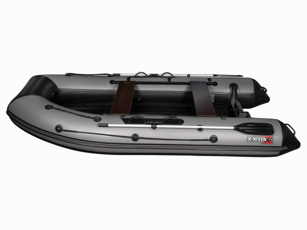 Лодка ПВХ X-River Agent 390 НДНД + усиленные баллоны, пиксель/фурнитура серая Лодка ПВХ X-River Agent 390 НДНД + усиленные баллоны, пиксель/фурнитура серая