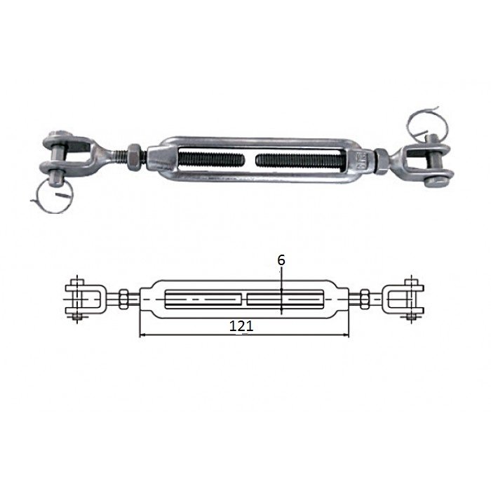 Талреп со стопорным болтом М 5 Талреп со стопорным болтом М 5
