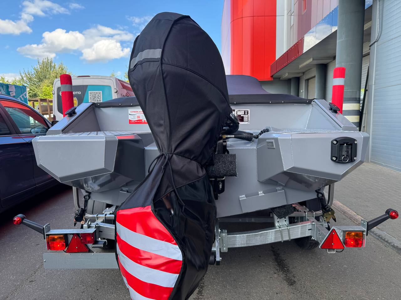 Чехол на мотор (slim) Mercury F40-F60L темно-серый