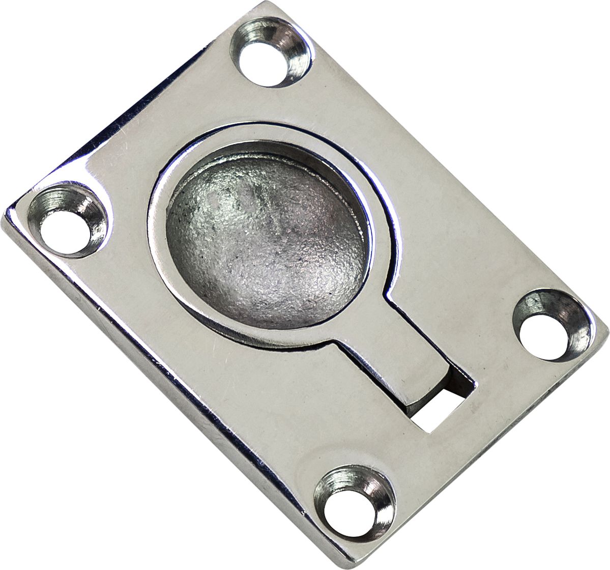 Ручка палубная потайная 48х38 мм, нержавеющая сталь