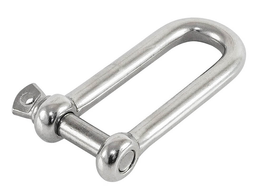 Такелажная скоба U-образная, длинная 6 мм (01606)