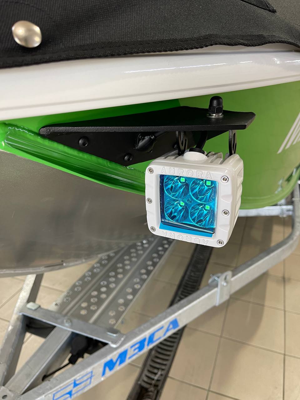 Крепеж носовых фар (к-кт 2шт) лодка Волжанка 46-50 алюминий, Прокатись.ру