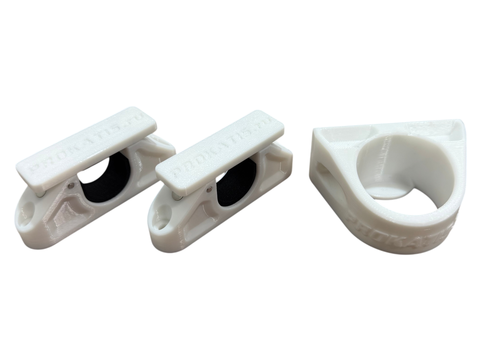 Держатель-прищепка для спиннинга (комплект), белый, Прокатись.ру