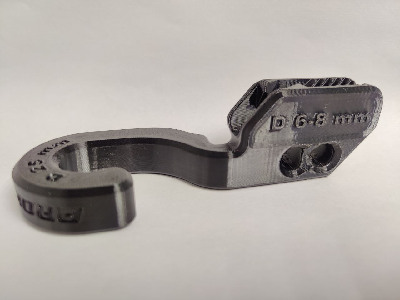 Держатель кранца на трубу 25 мм черный (к-кт 2шт), Прокатись.Ру