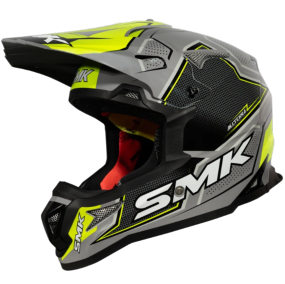 Шлем SMK ALLTERRA MAVERIX, цвет серый/желтый (L)