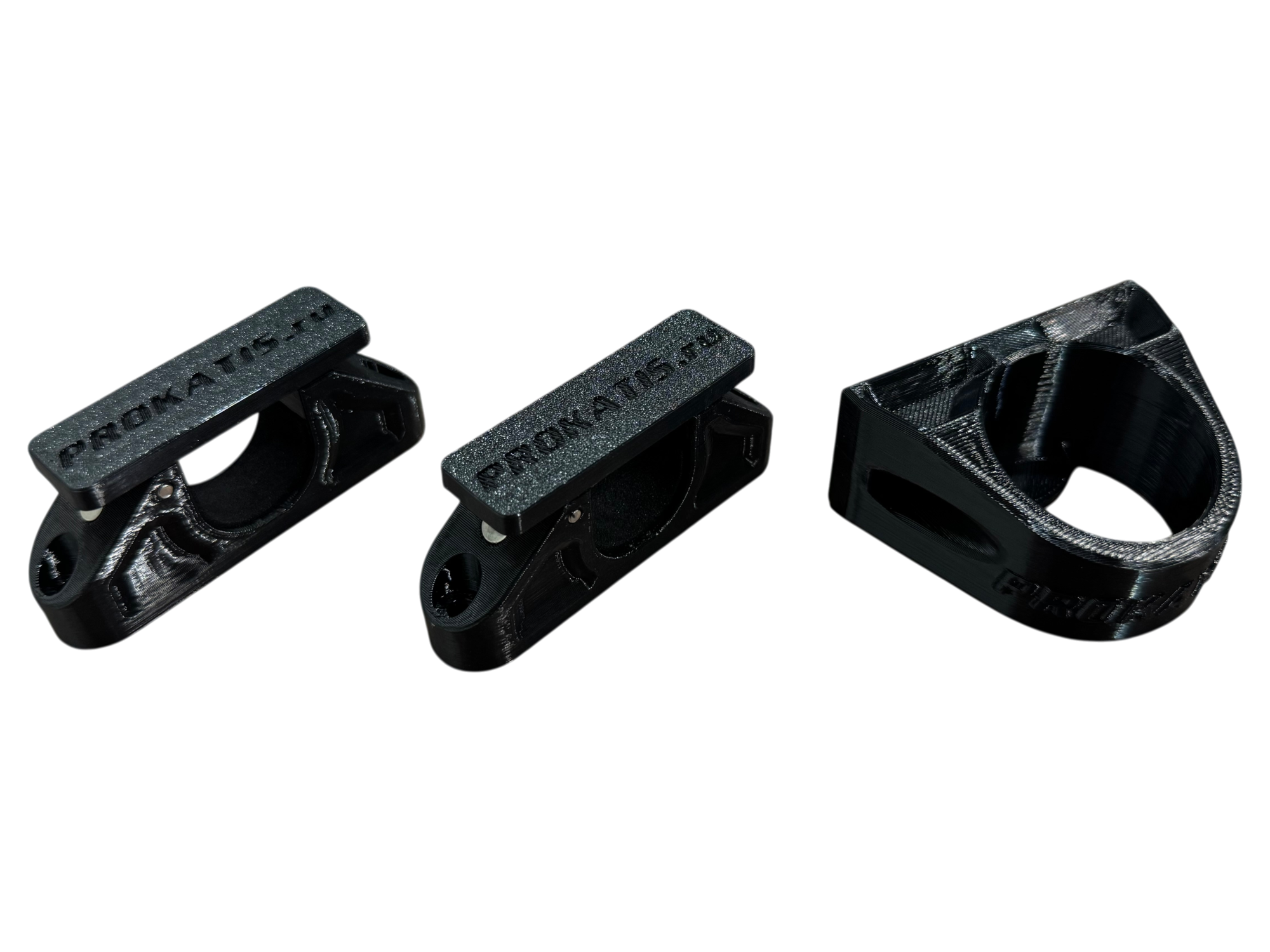 Держатель-прищепка для спиннинга (комплект), черный, Прокатись.ру