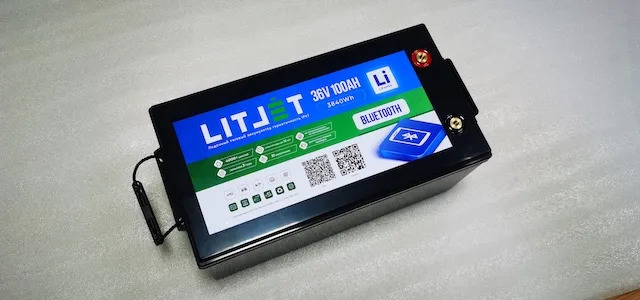 LITJET SMART Тяговый аккумулятор глубокого цикла 36V 100Ah 3840Wh + bluetooth IP67