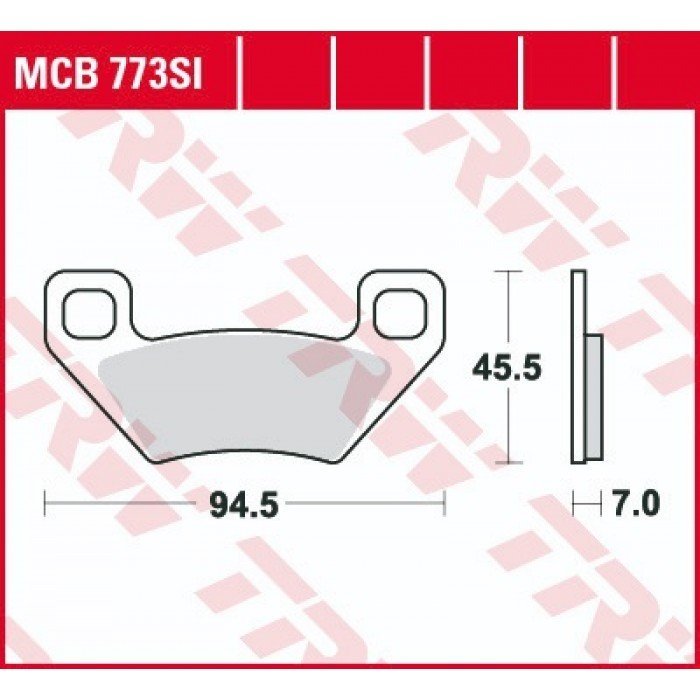 Колодки тормозные (серия Sinter Offroad) MCB855SI