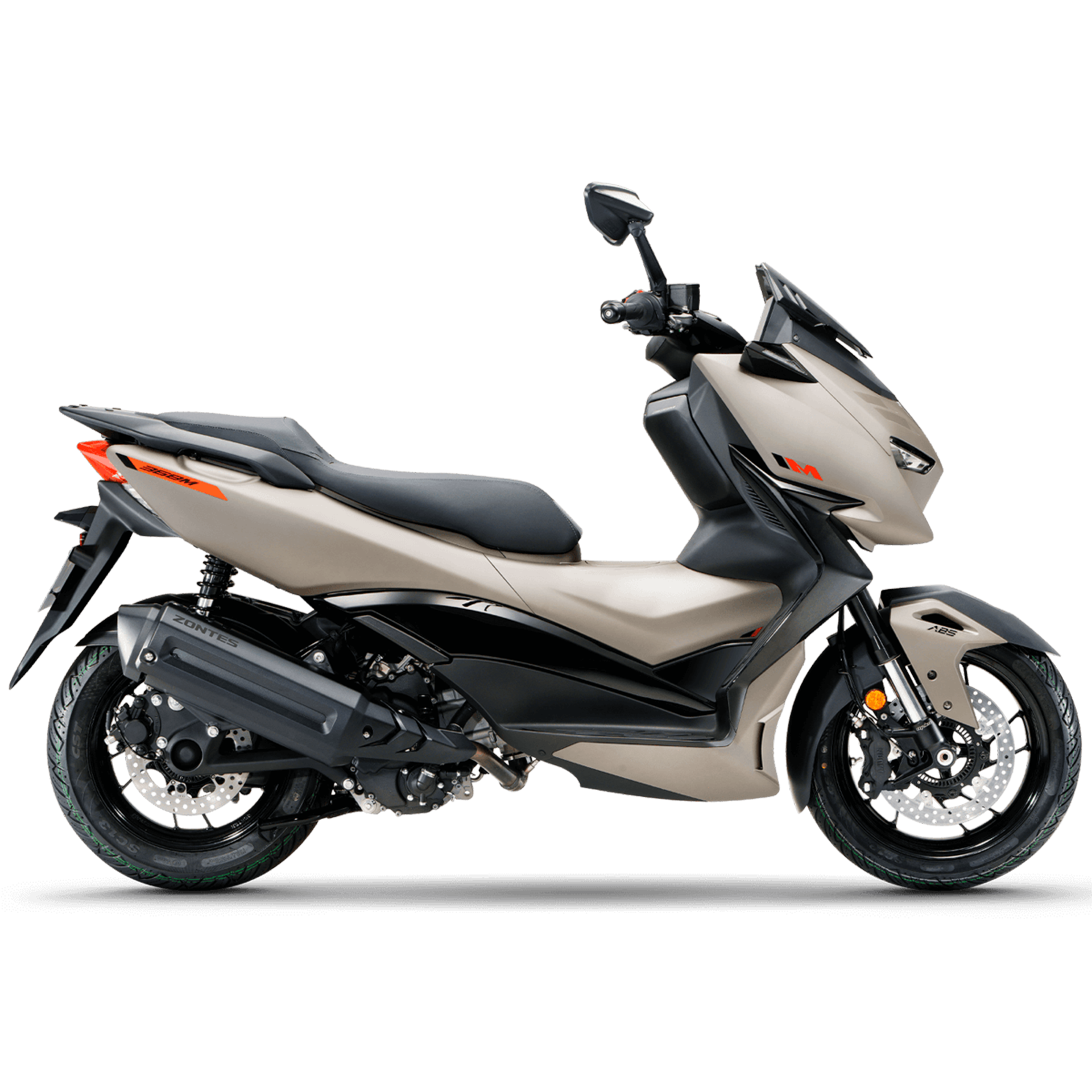 Максискутер Zontes ZT368-M коричневый