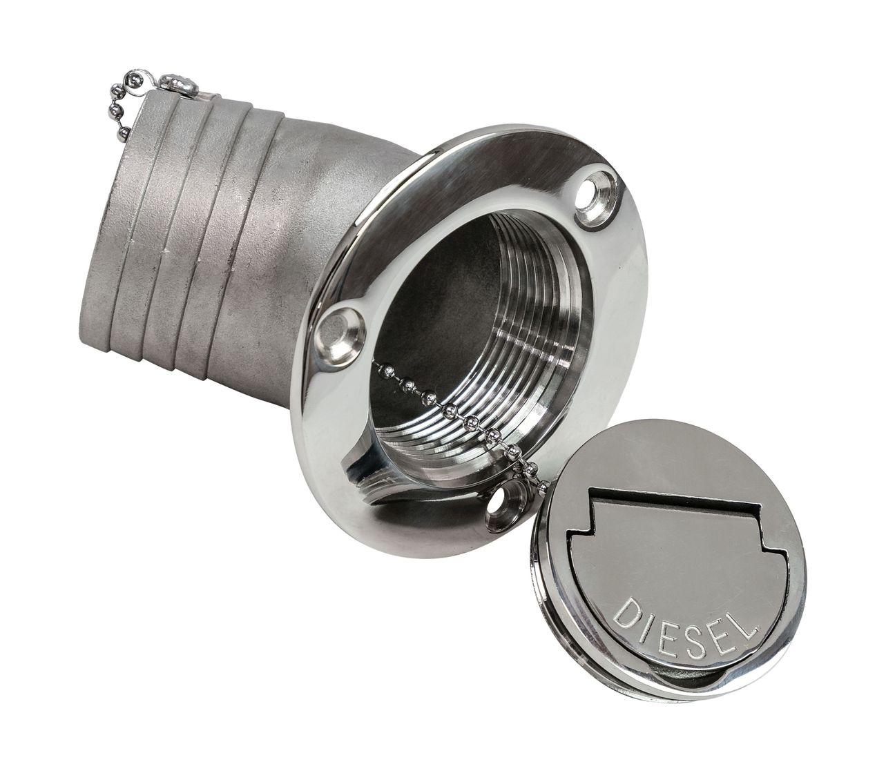 Горловина заливная угловая для дизтоплива 50 мм, Marine Rocket