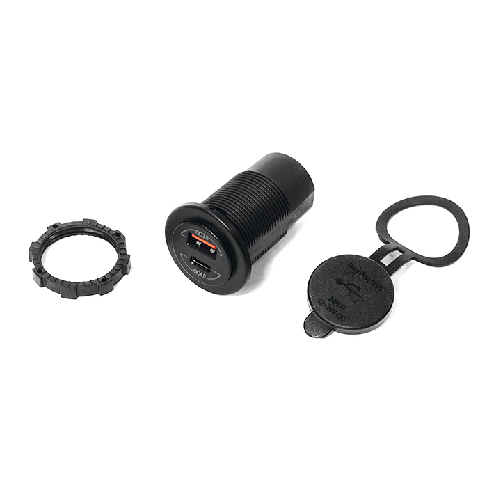 Панель с двойным USB Type-C разъемом SUNFINE (QC3.0, MAX:36W) (QC4.0, MAX:60W)