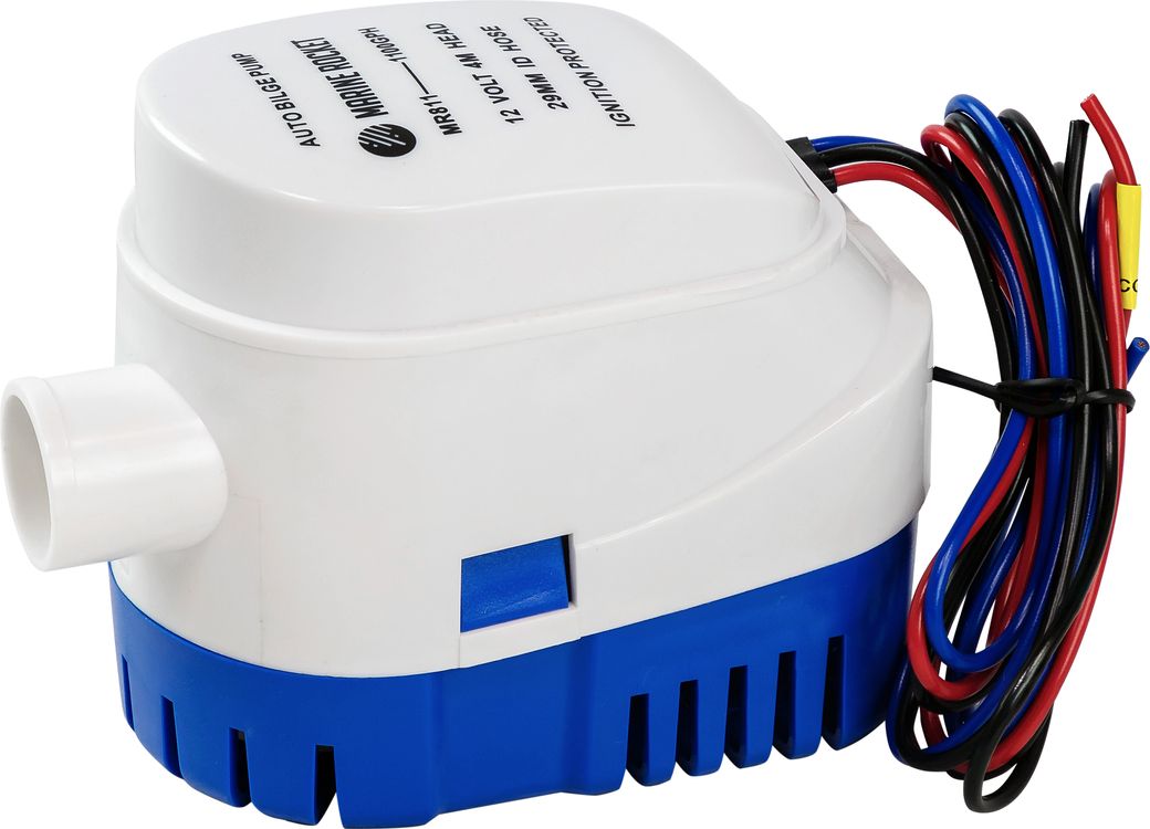 Помпа осушительная Marine Rocket автоматическая,  1100GPH (4163.5 л/ч), 12 В