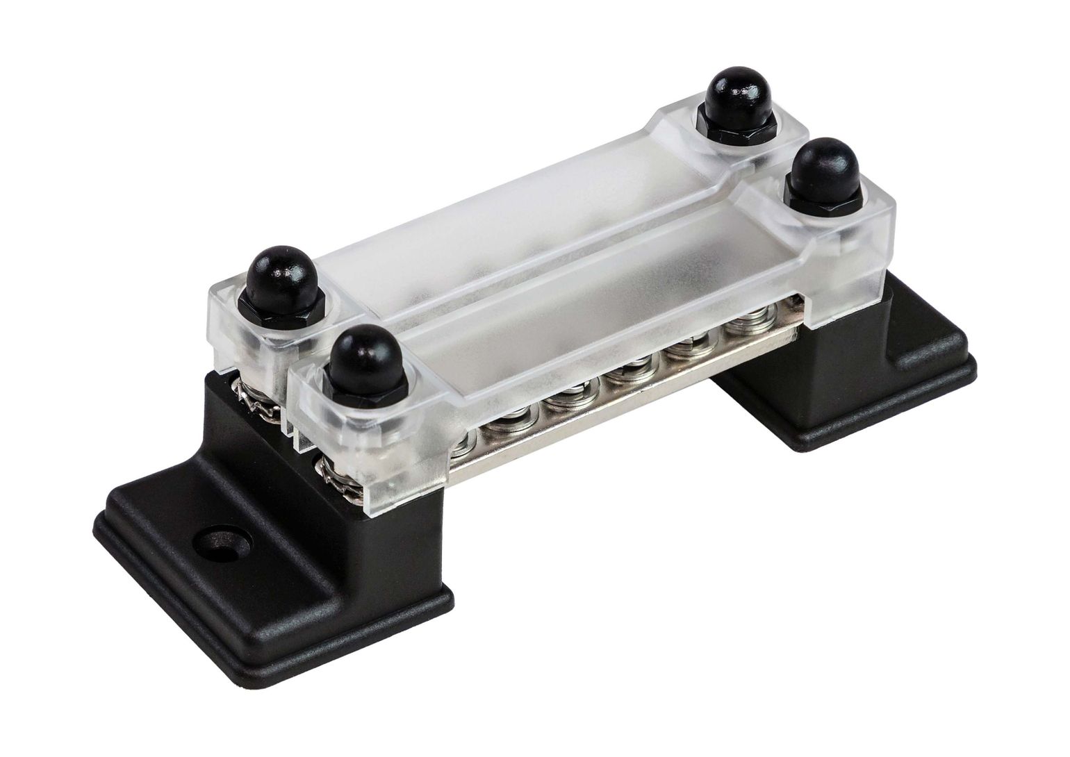 Колодка распределительная электромонтажная с защитной крышкой, 2 планки по 6 контактов