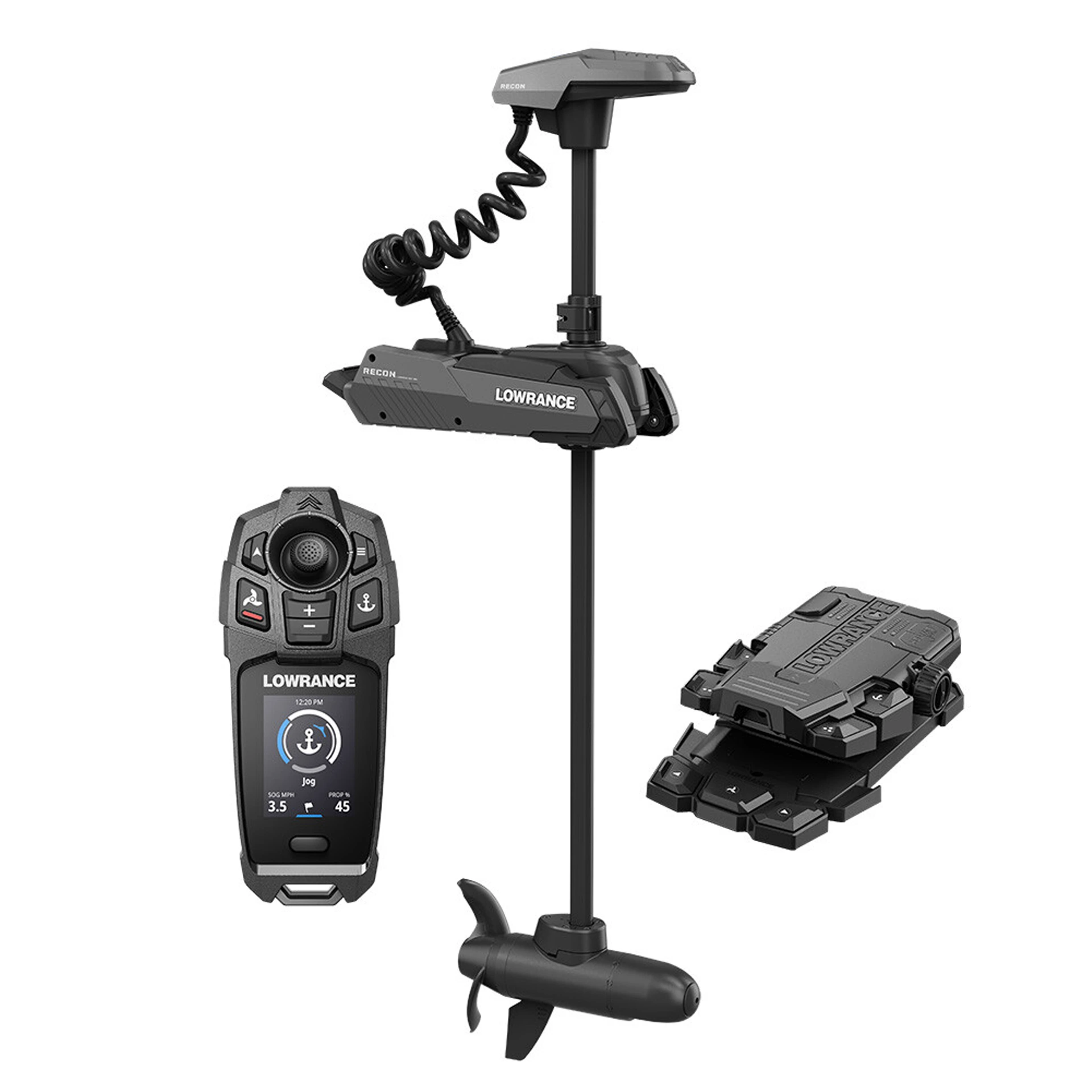 Лодочный электромотор Lowrance Recon 72 Trolling Motor 24V/36V (пульт,педаль,встроенный датчик), чер