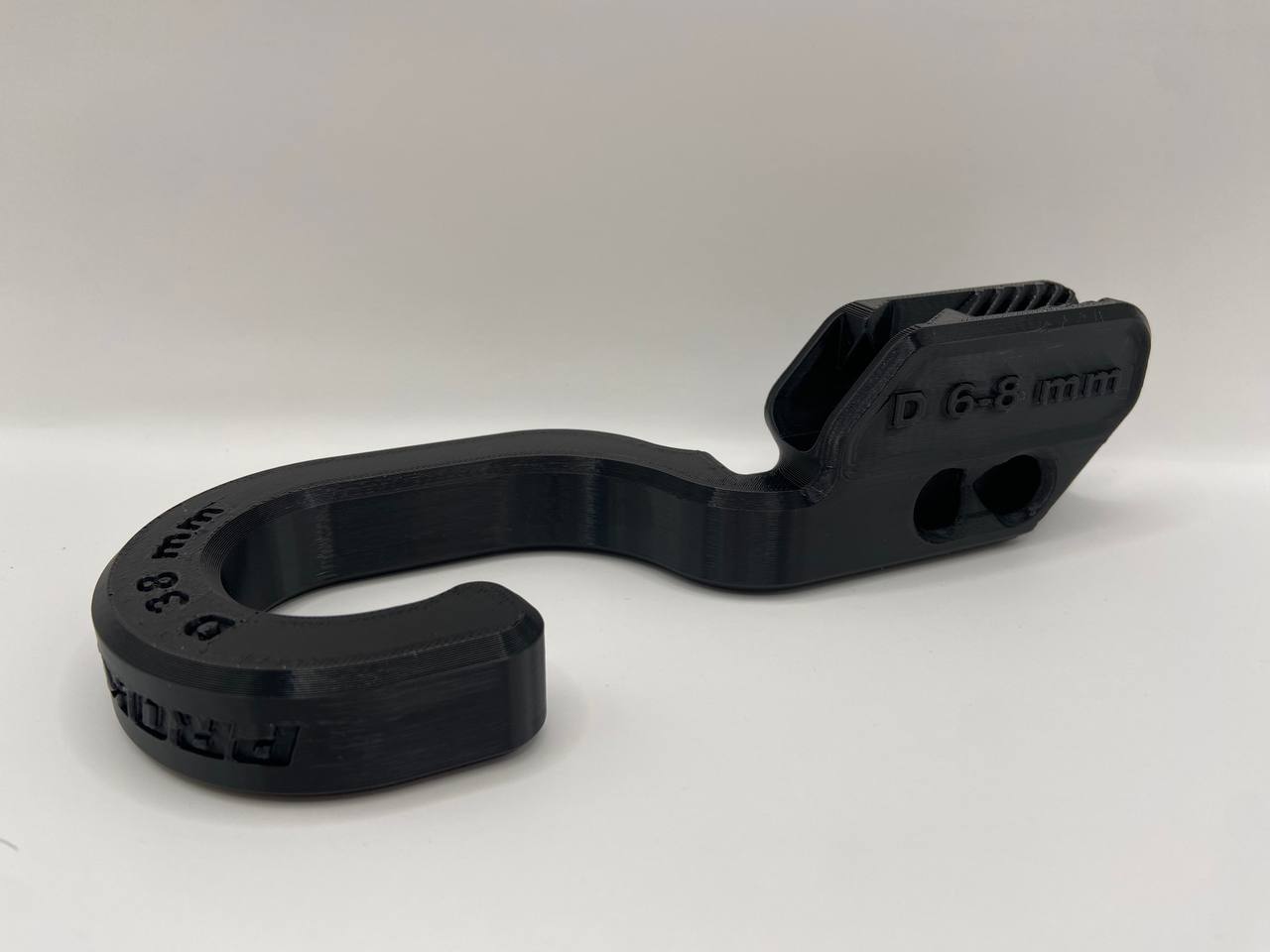 Держатель кранца на трубу 38 мм черный (к-кт 2шт), Прокатись.Ру