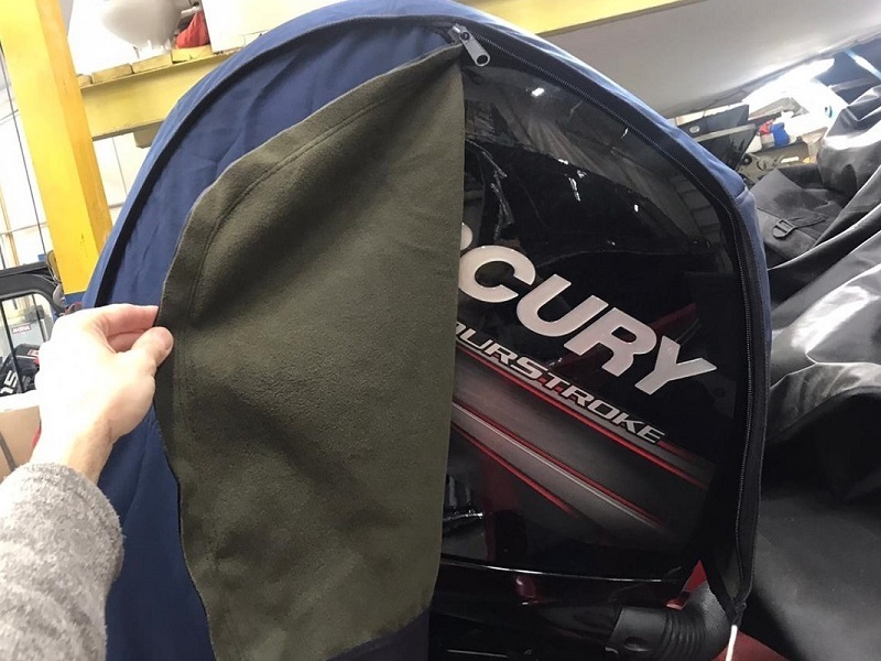 Чехол на мотор (slim) Mercury F40-F60L синий