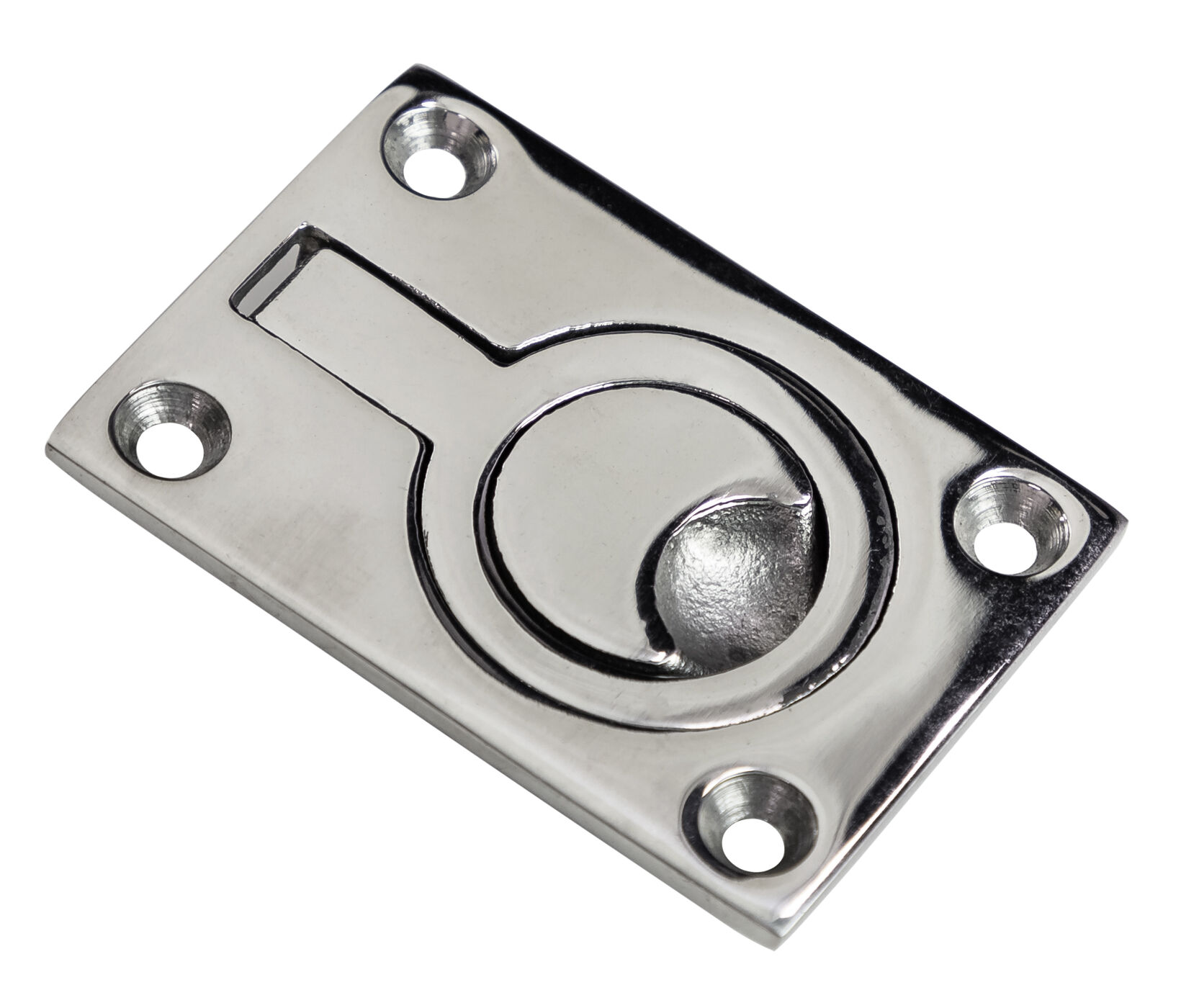 Ручка палубная потайная 62х44 мм, нержавеющая сталь