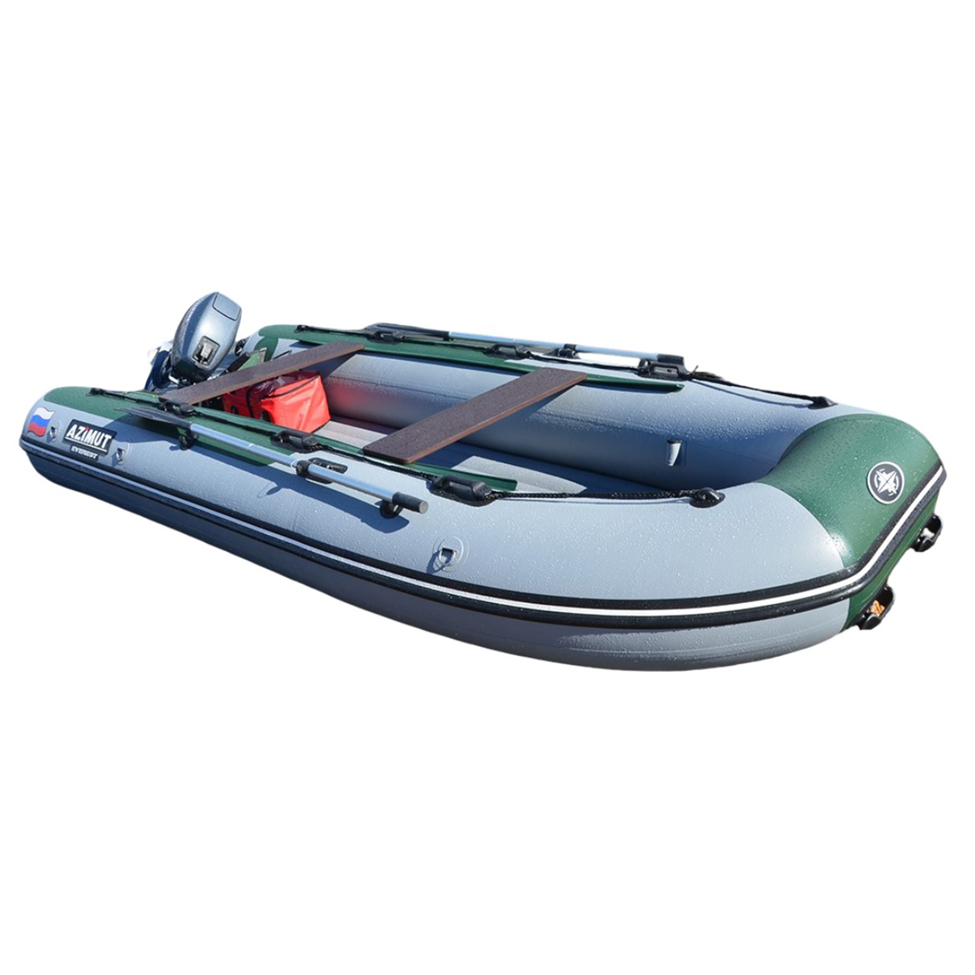 Лодка ПВХ Azimut 425 Everest+ НДНД светло-серый/графит
