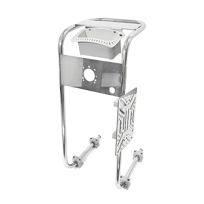 Стойка рулевая 25 мм из нержавеющей стали с органайзером