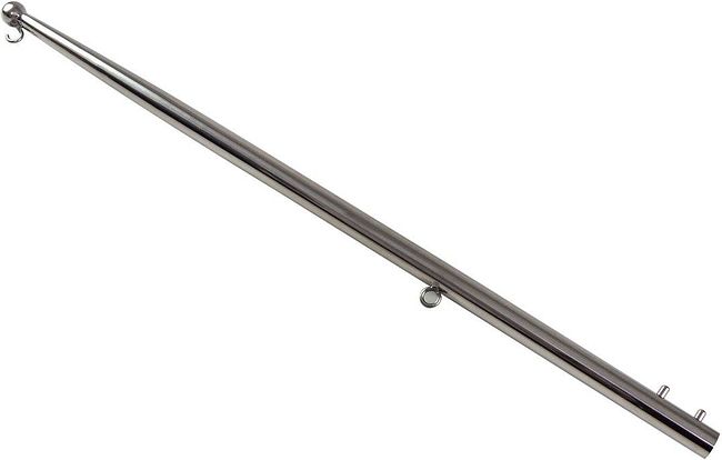 Флагшток 25х750 мм, нержавеющий 