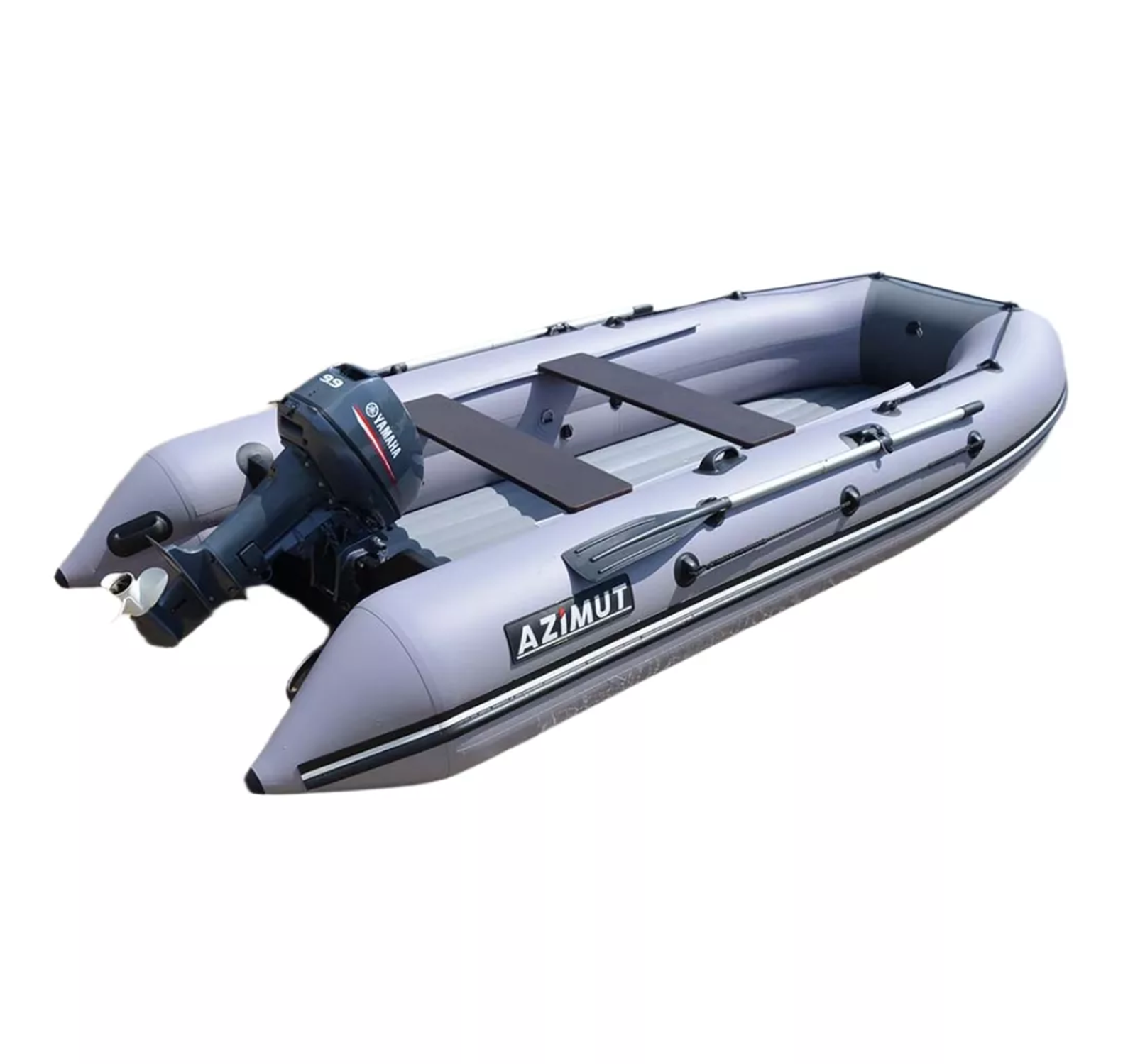 Лодка ПВХ Azimut 405 Meridian НДНД светло-серый/графит