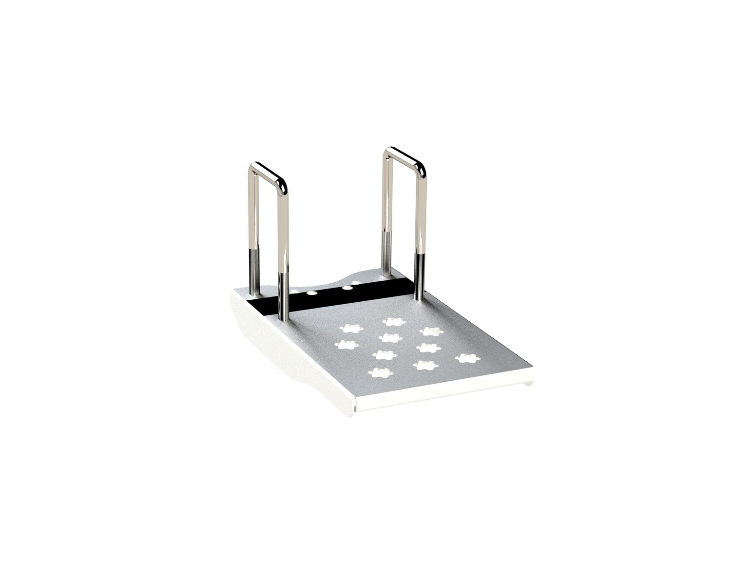 Подножка для прицепа универсальная не складная цинк (490.202.000.000) Praktik.pro