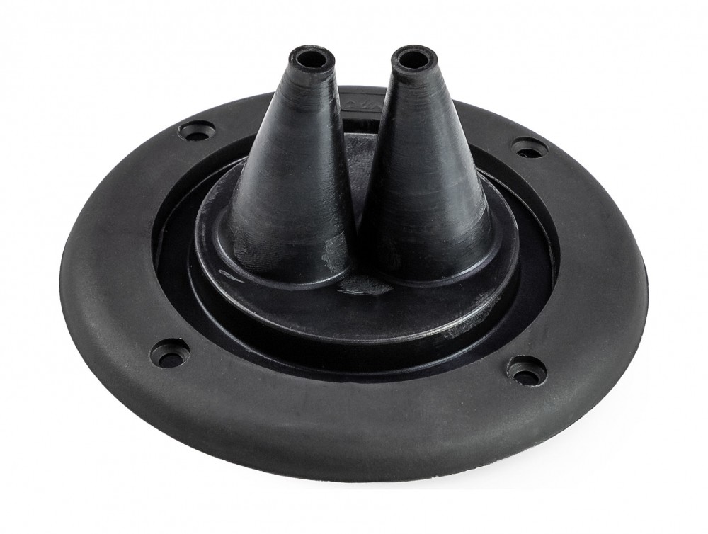 Уплотнитель для 2-х тросов управления черный, д.105 мм (упаковка из 5 шт.)