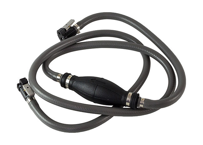 Комплект топливный из ПВХ с грушей и фиттингами типа YAMAHA, армированный