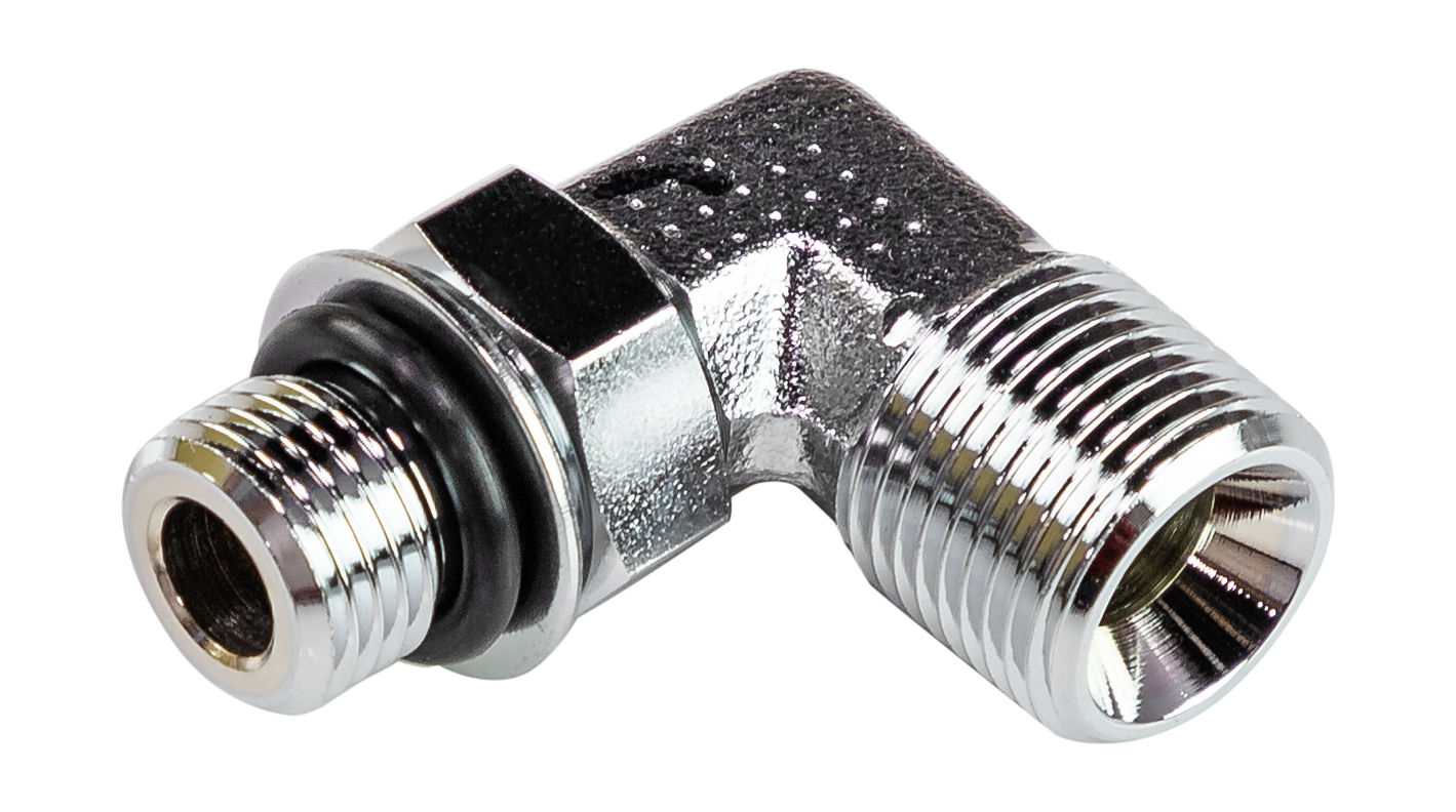 Переходник угловой на гидроцилиндр 3/8"x1/4", Sea First