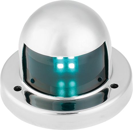 Огонь ходовой светодиодный, нержавеющий корпус, зеленый 12 В, SeaFlo (упаковка из 10 шт.)