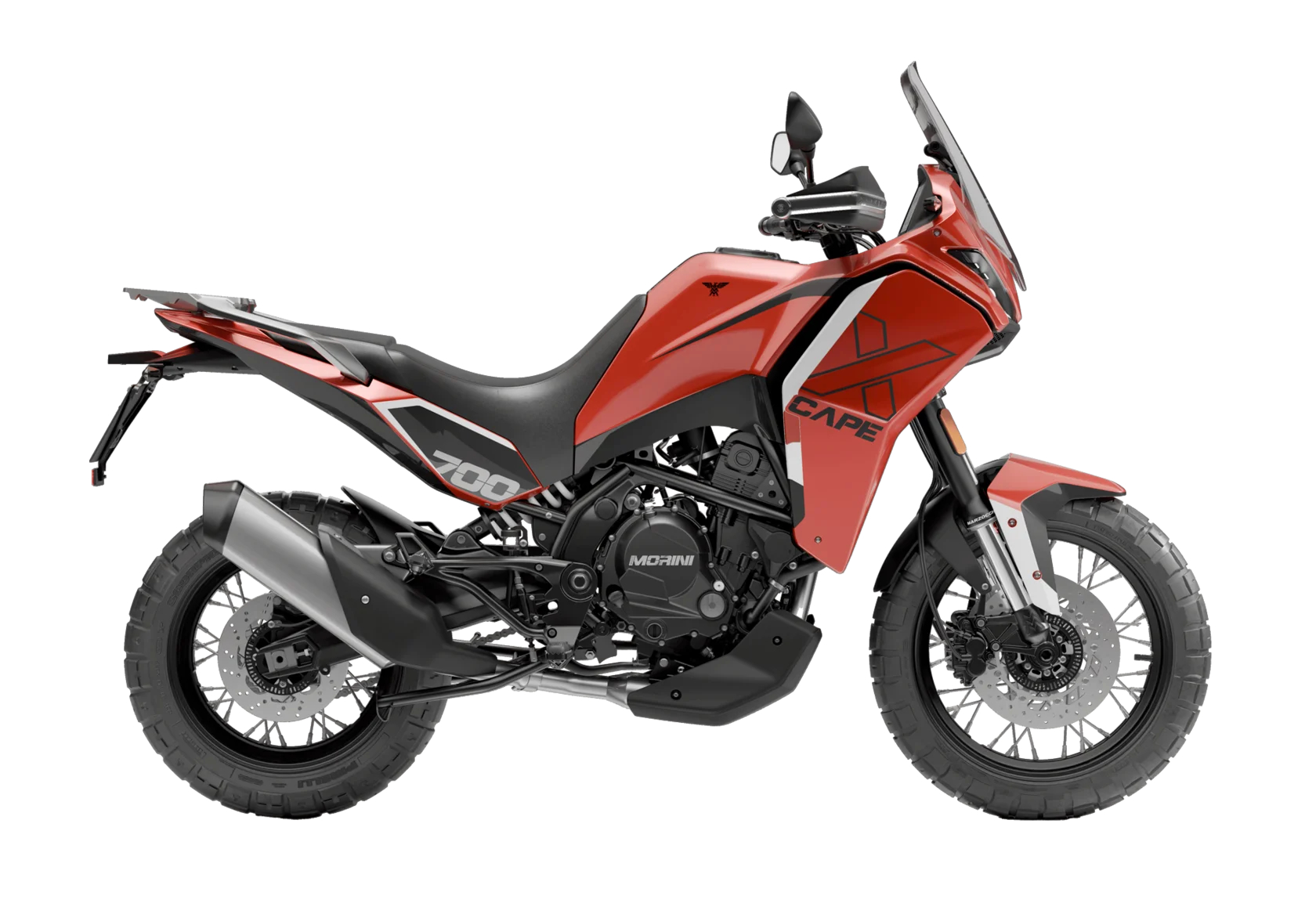 Мотоцикл Moto Morini X-CAPE 700 Black Spoke Wheel, красный